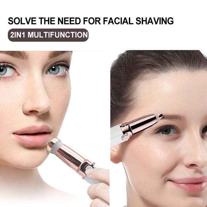 2 in 1 Gesicht und Augenbraun Trimmer